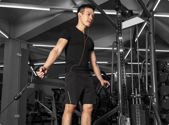 a man at gym