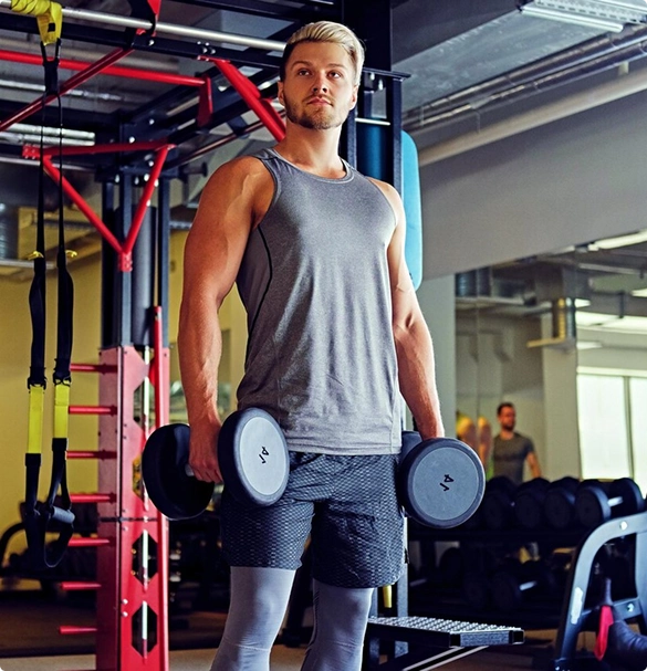 man-holding-dumbell