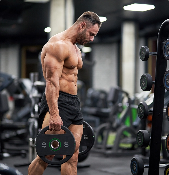 man-holding-dumbell